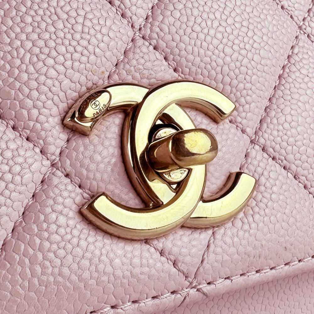 Chanel CHANEL Handbag Shoulder Bag Business Affinity Caviar Leather Light Pin... - Picture 12 of 14